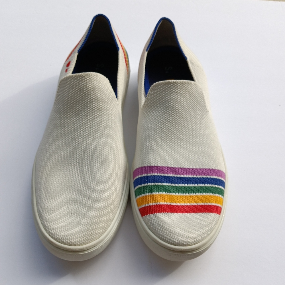 Rothy’s Rainbow Limited Edition Sneakers, SF Rainbow, Size 8.5